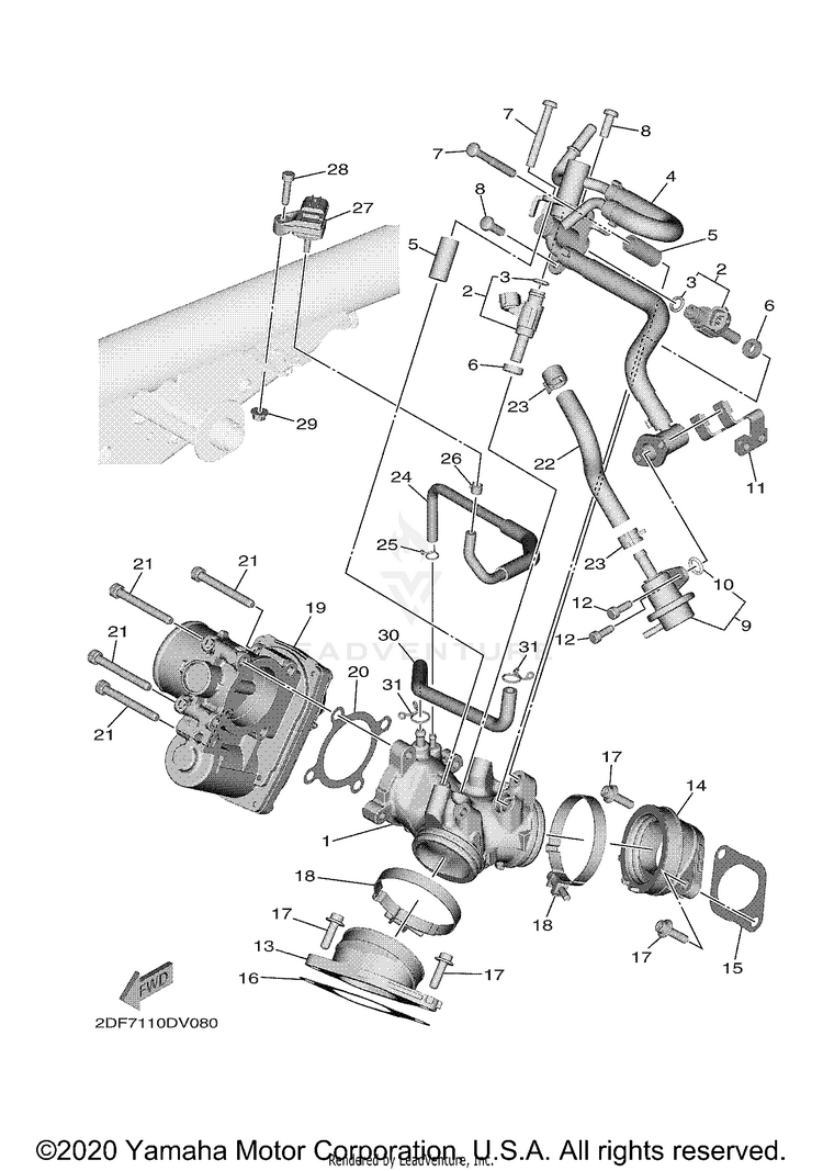 Intake STAR VENTURE - XV19FML - 2021 Schematic