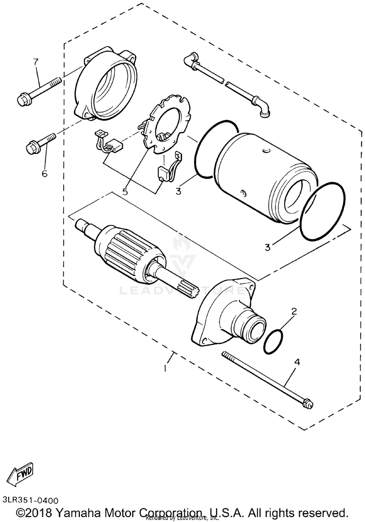 Starting Motor V-MAX - VMX1200MC - 2000 Schematic