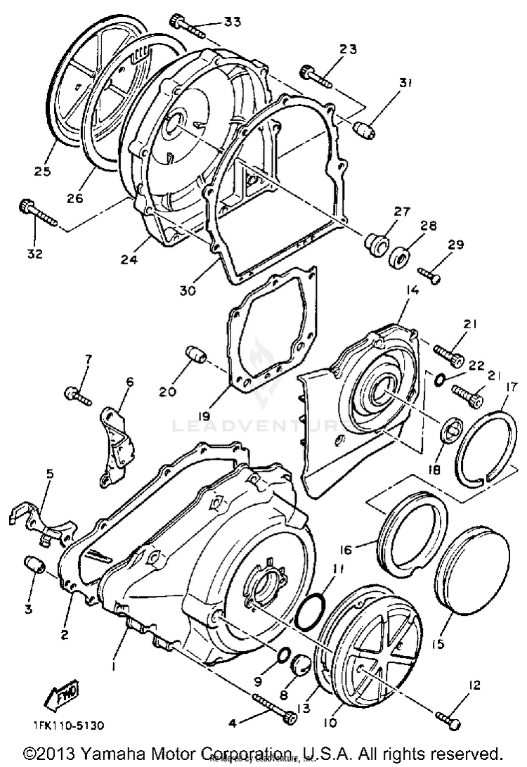 Crankcase Cover Schematic