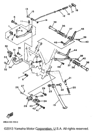 Stand Footrest Schematic