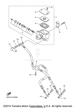 Front Master Cylinder Schematic