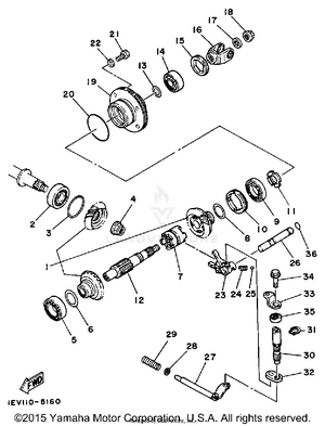 Middle Drive Gear Schematic