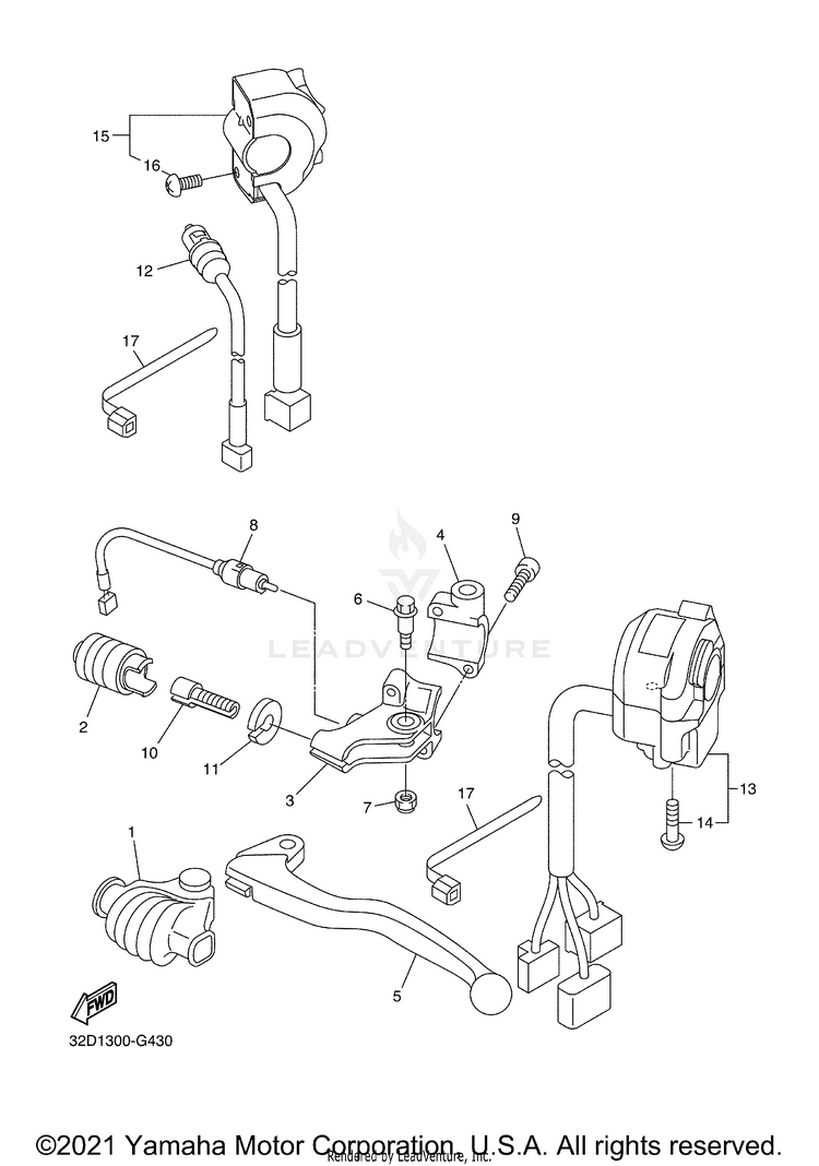Handle Switch Lever Schematic