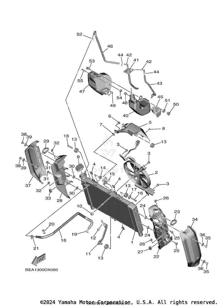 Radiator & Hose Schematic