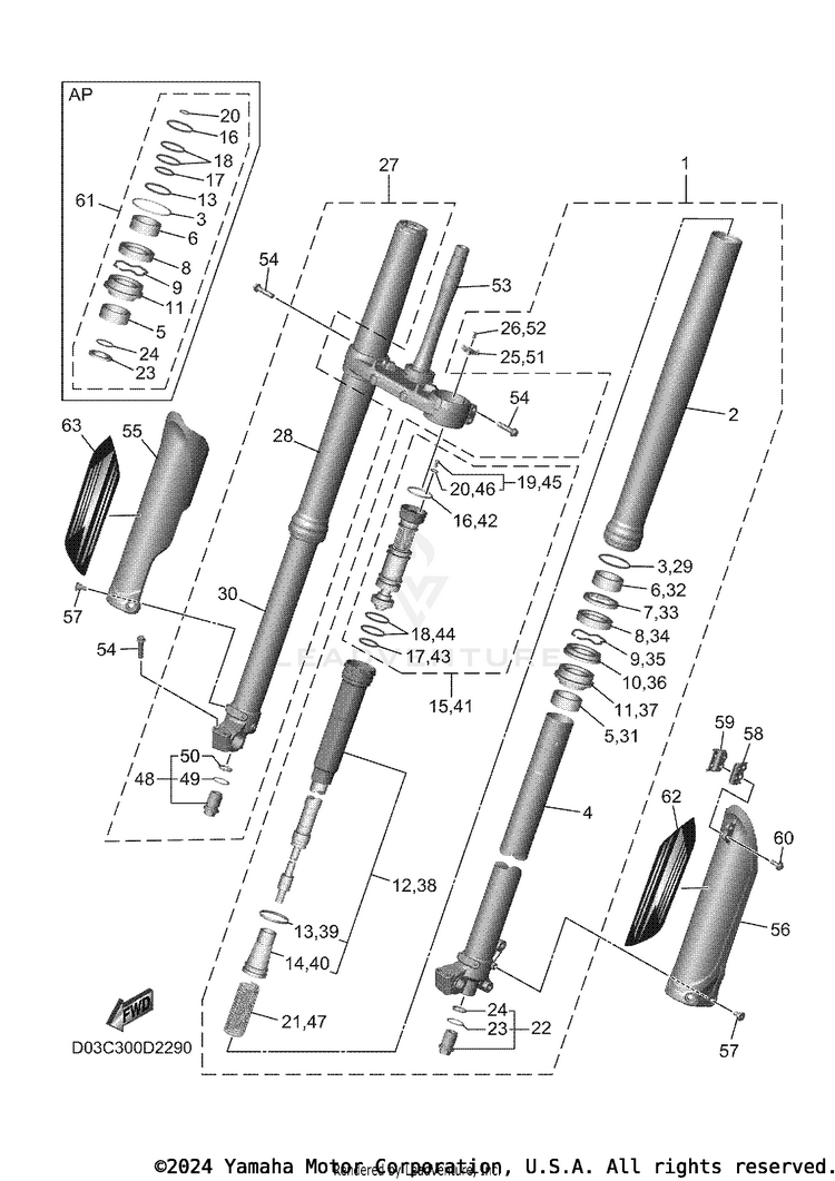 Front Fork Schematic