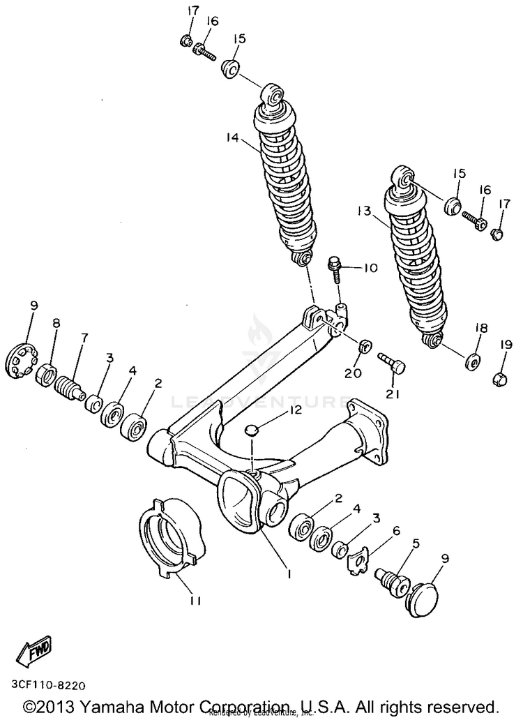 Rear Arm Suspension Schematic
