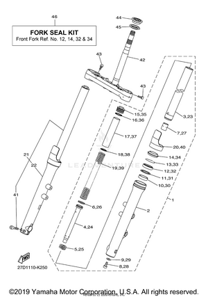 Front Fork Schematic