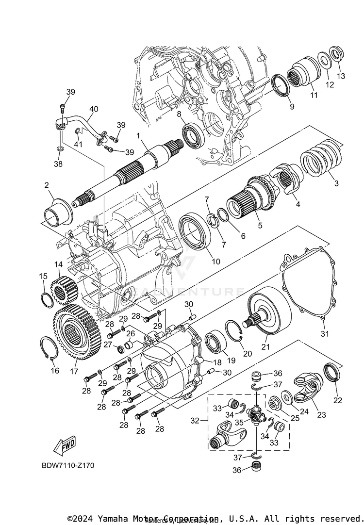 Middle Drive Gear Schematic