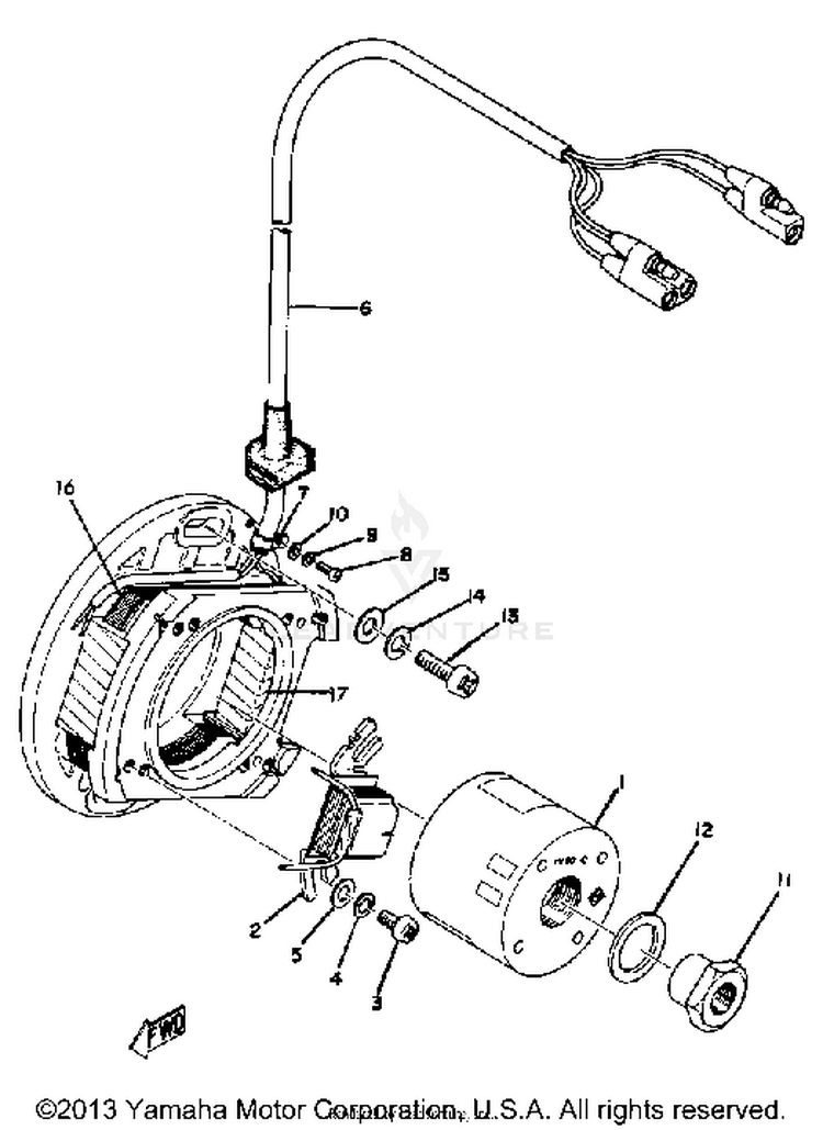 C - D - I - Magneto Yz125a - B Schematic