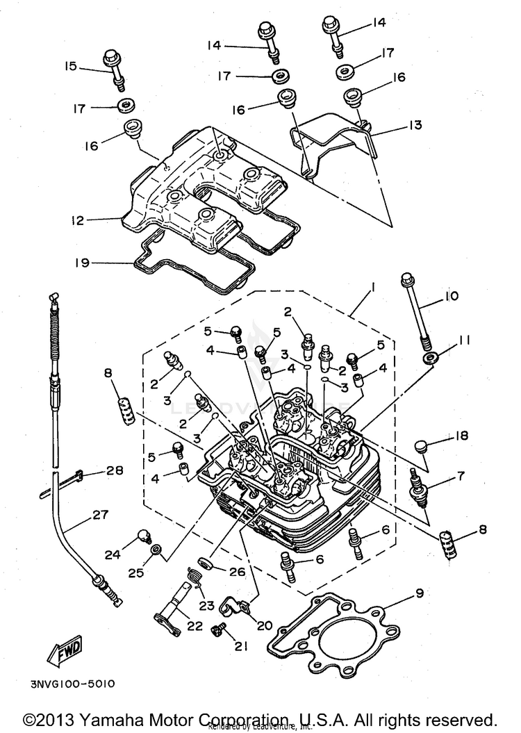 Cylinder Head Schematic