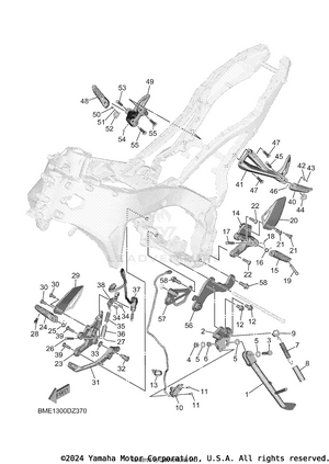 Stand & Footrest Schematic