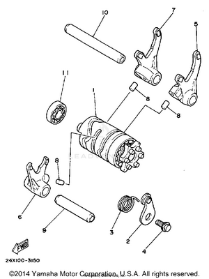 Shift Cam-fork Schematic