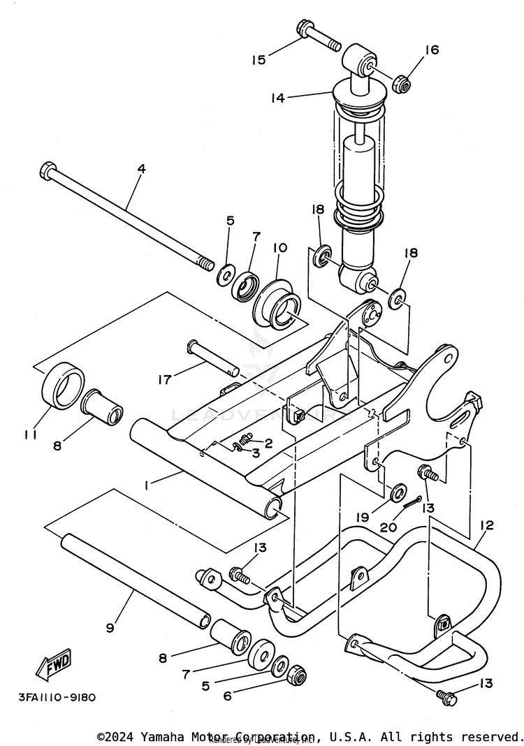 Rear Arm Suspension Schematic