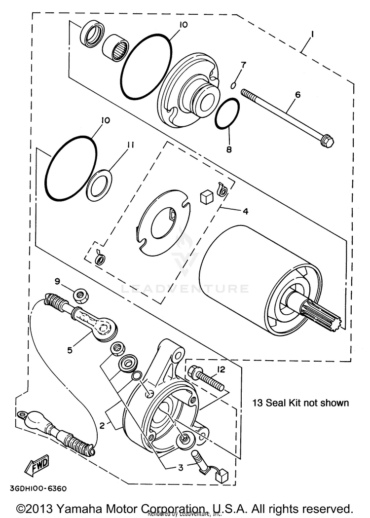 Starting Motor Schematic