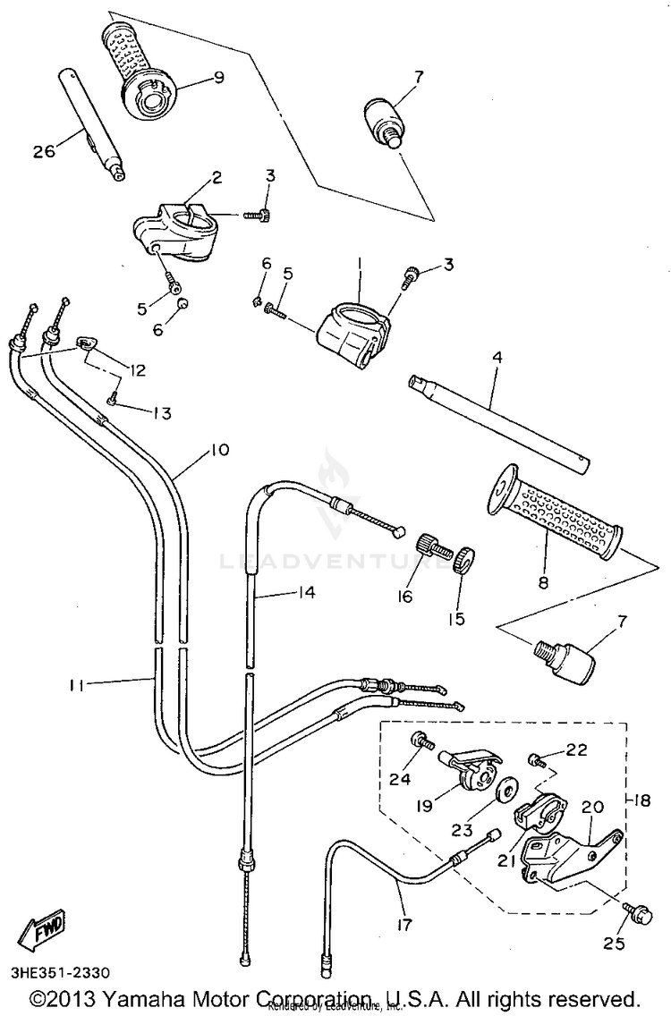 Steering Handle Cable Schematic