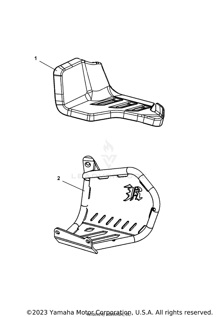 Alternate_footrest RAPTOR 700R SE CAL - YFM70RCCRB - 2024 Schematic