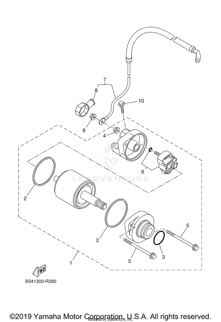 Starting Motor XSR700 - XSR700JCGY - 2018 Schematic