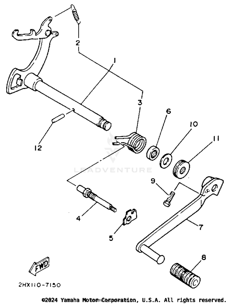 Shift Shaft Schematic