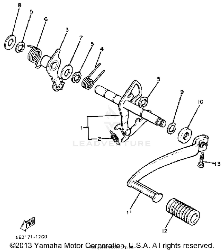 Shift Shaft Pedal Schematic