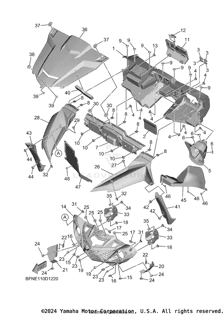 Front Fender Schematic