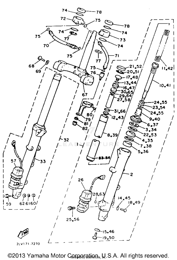Front Fork Schematic