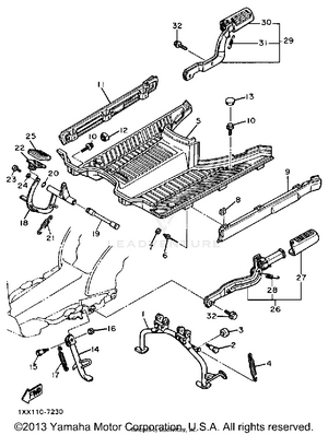 Stand Footrest Schematic