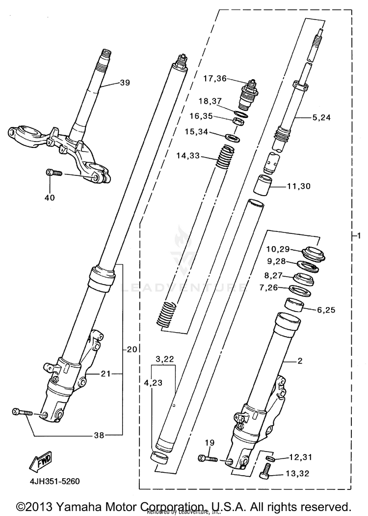 Front Fork Schematic