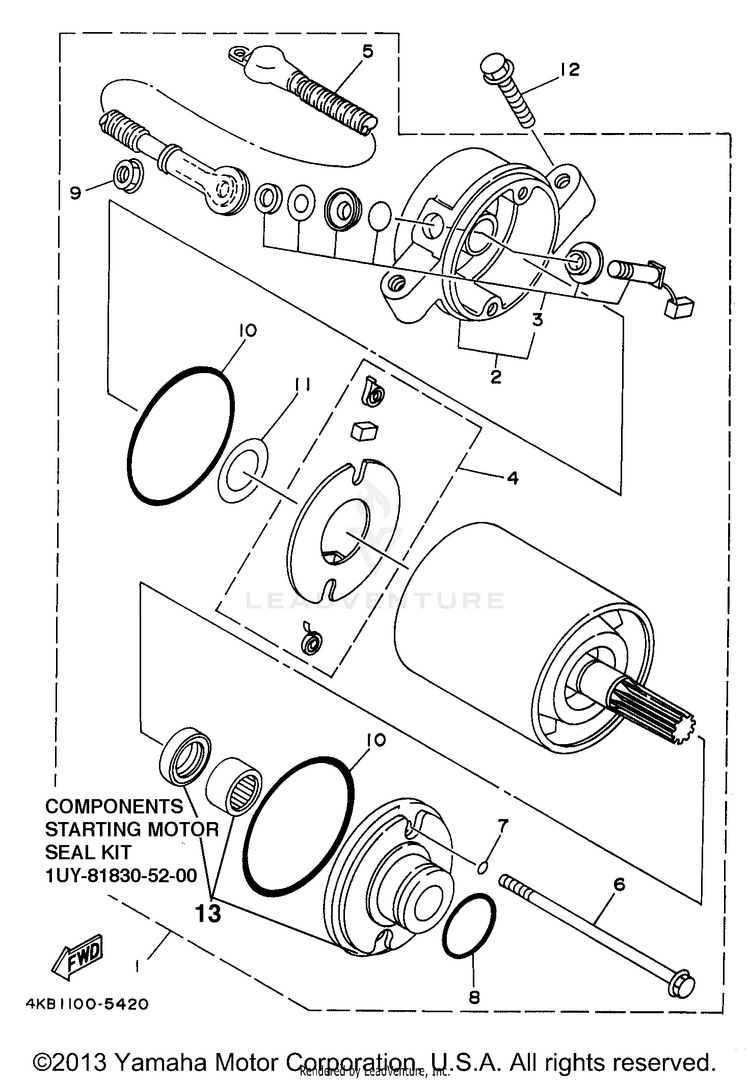 Starting Motor Schematic