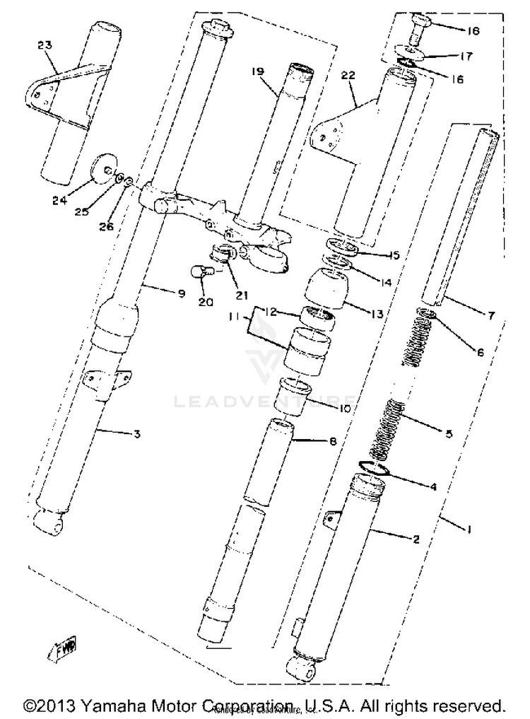 Front Fork Schematic