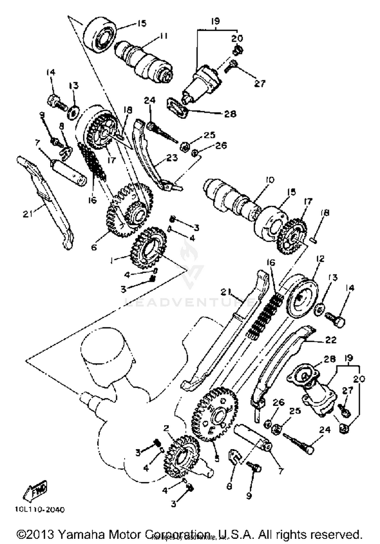 Camshaft Chain Schematic