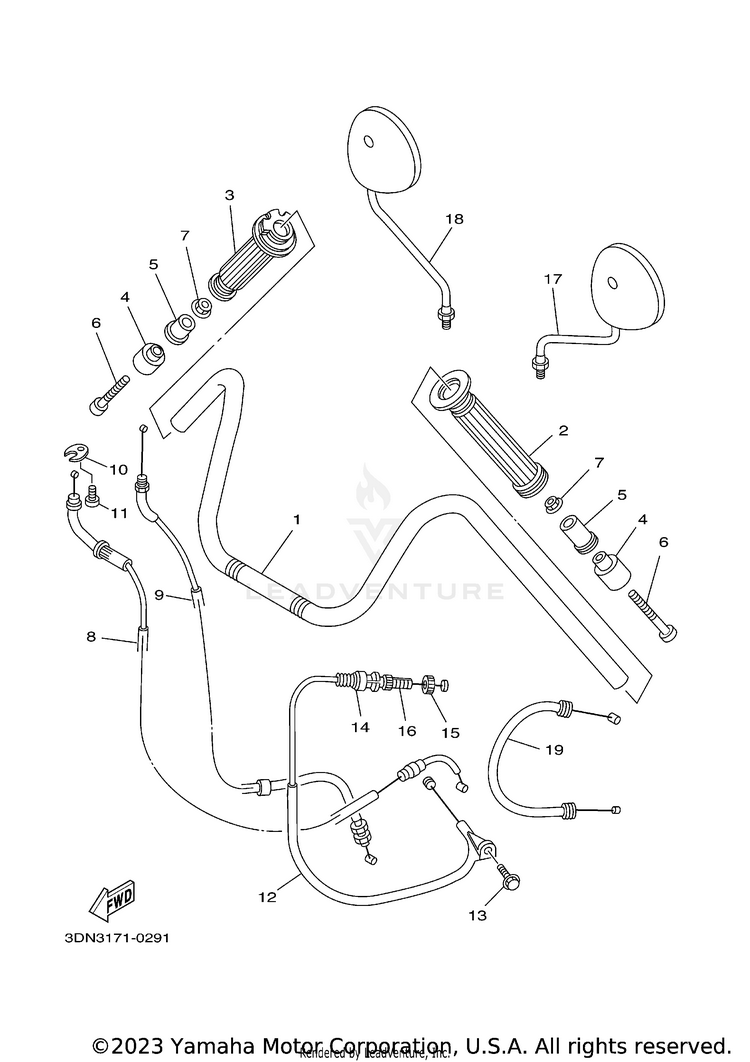 Steering Handle Cable Schematic