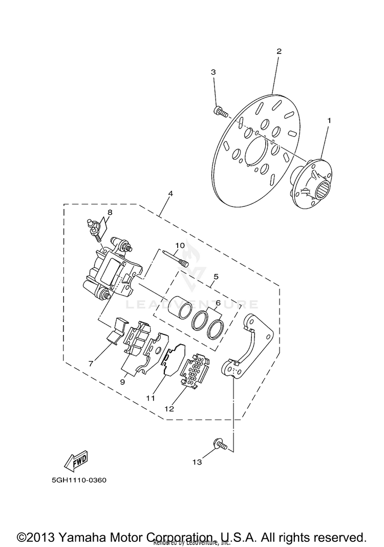 Rear Brake Schematic