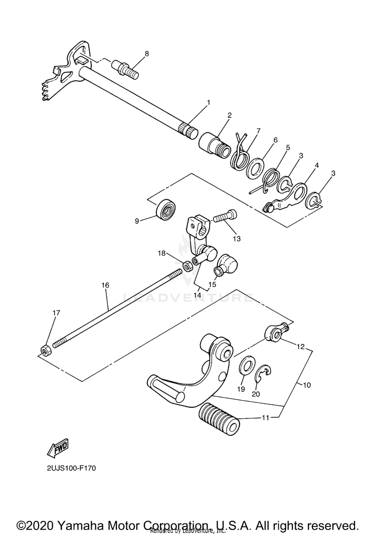 Shift Shaft Schematic