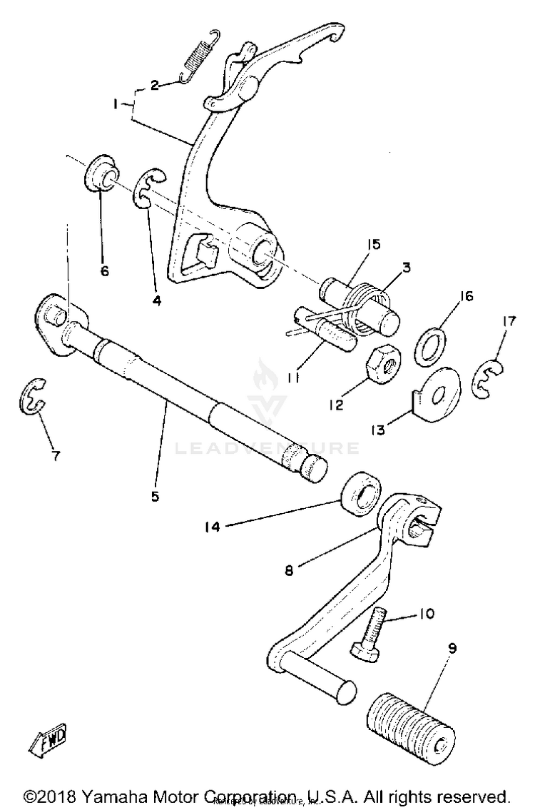 Shift Shaft Schematic
