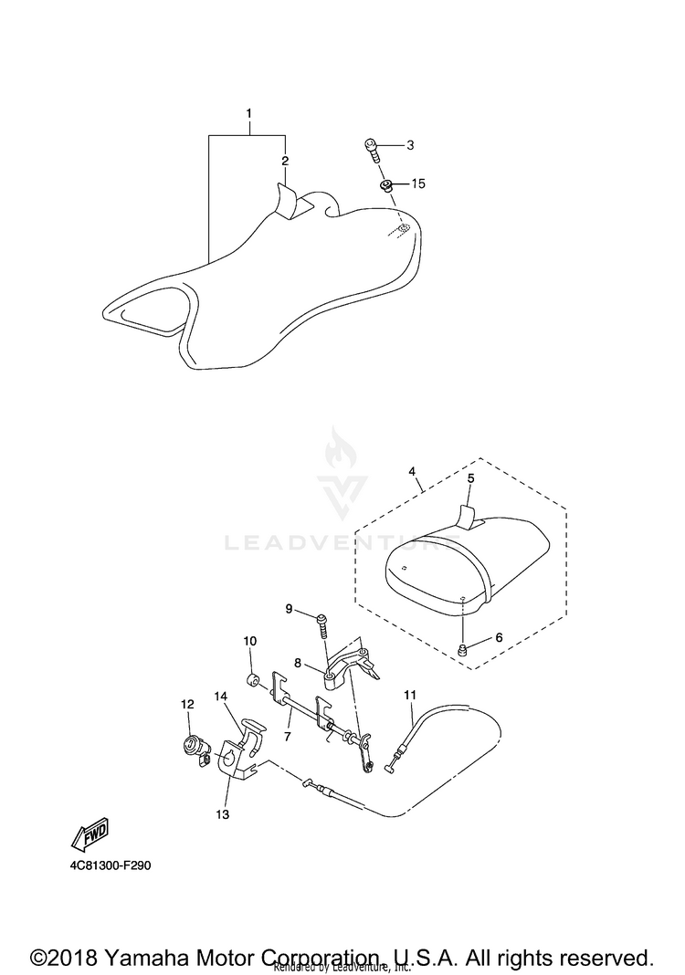 Seat R1 - YZFR1XCB - 2008 Schematic