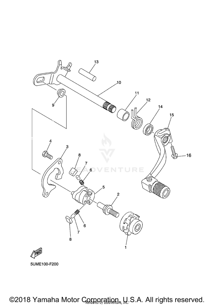 Shift Shaft Schematic