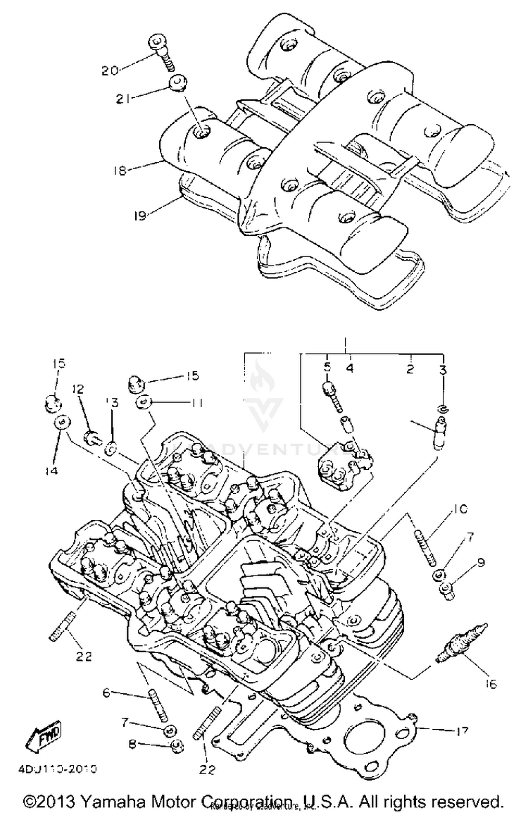Cylinder Head Schematic