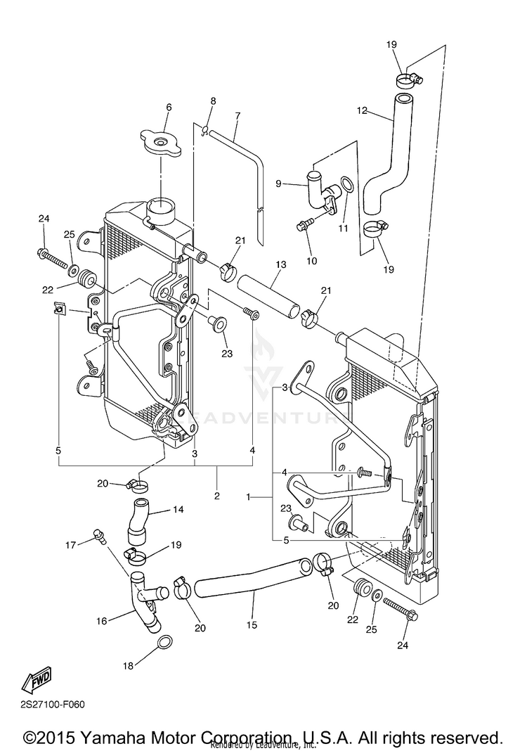 Radiator Hose Schematic
