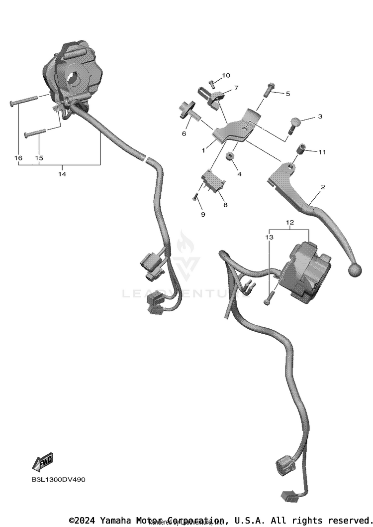 Handle Switch & Lever Schematic