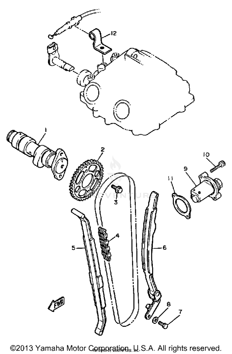 Camshaft - Chain Schematic