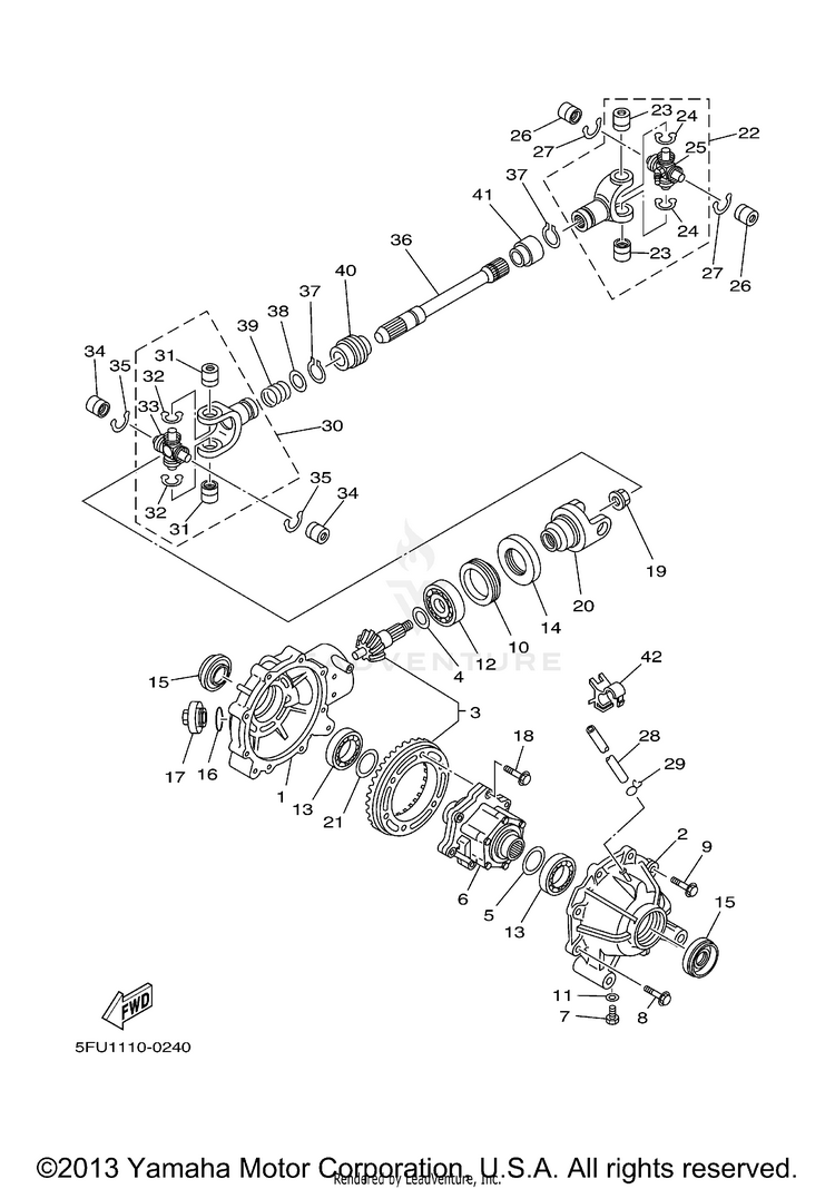 Front Differential Schematic