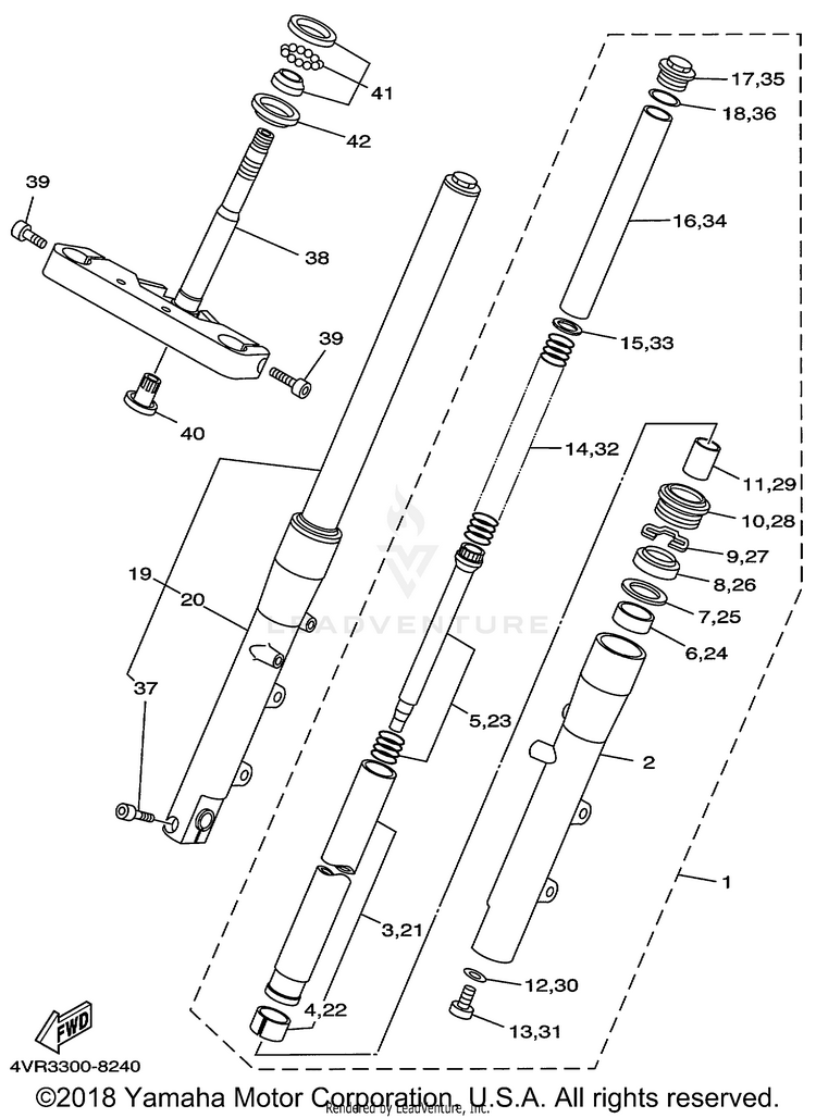 Front Fork Schematic
