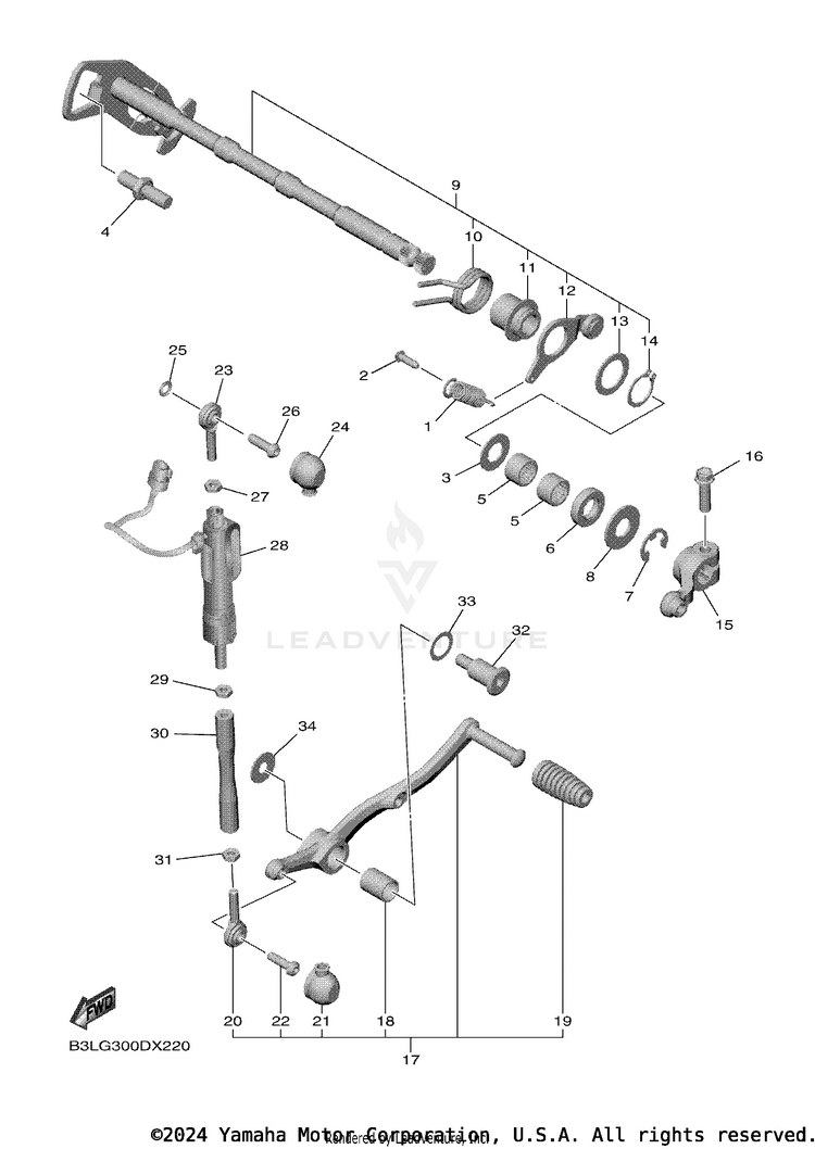 Shift Shaft Schematic
