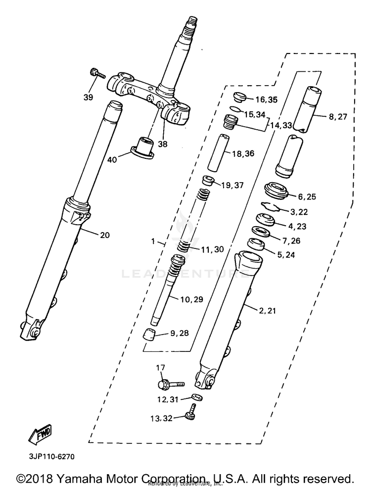 Front Fork Schematic