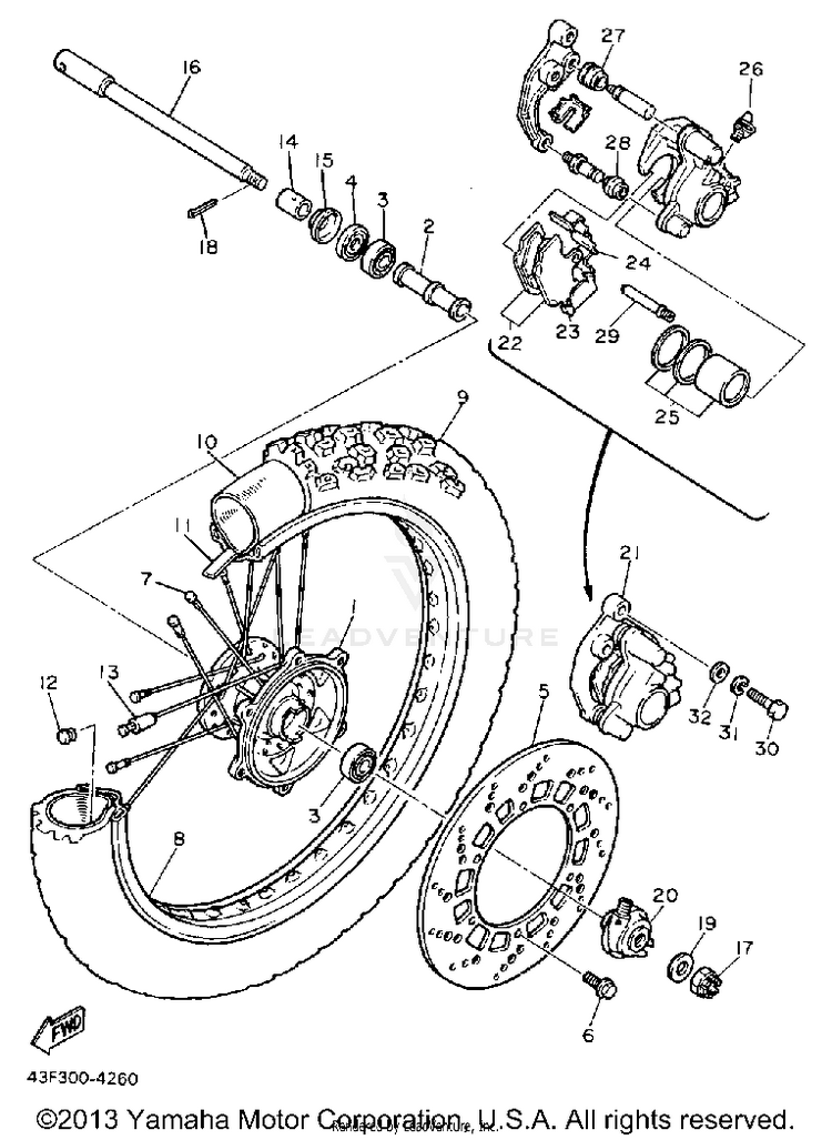 Front Wheel Schematic