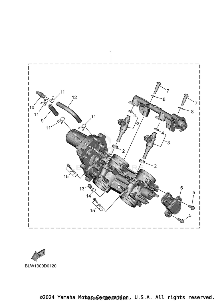Intake 2 TENERE 700 WORLD RAI - XTZ7WRTCB - 2026 Schematic