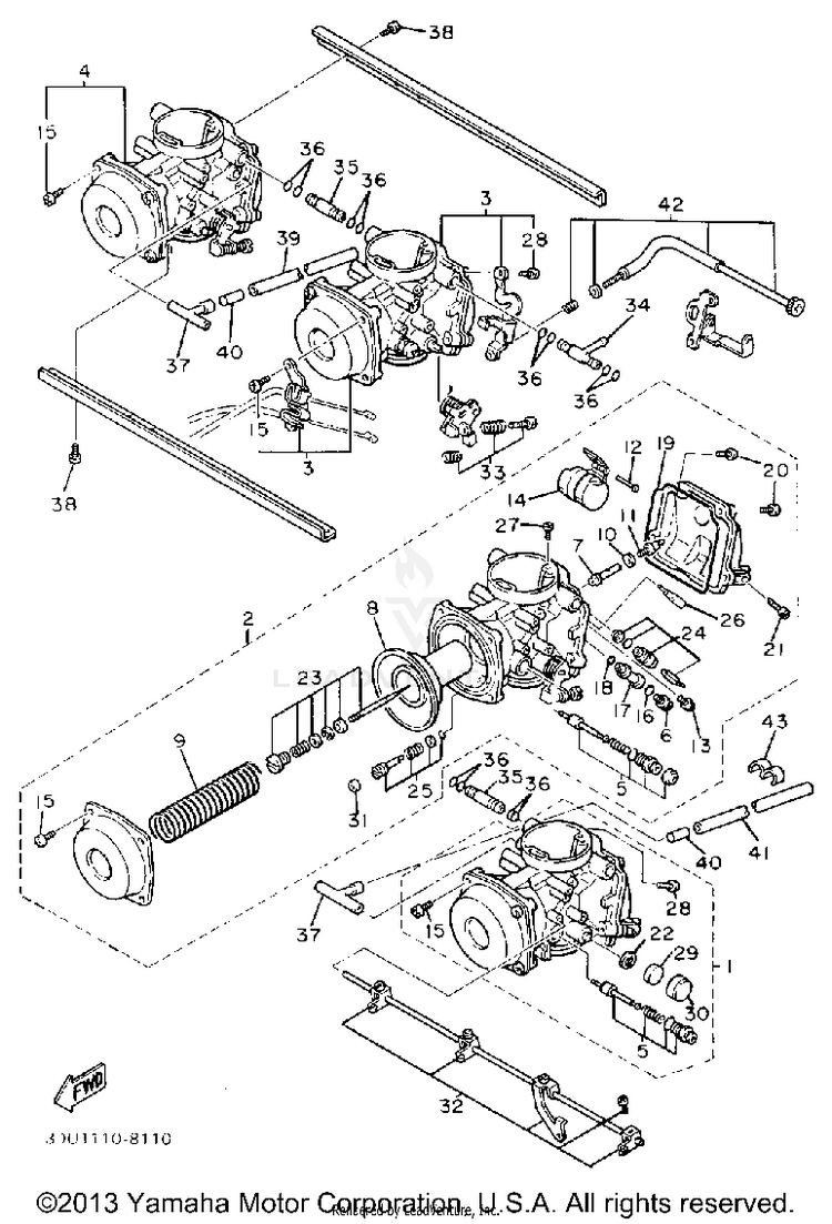 Carburetor California Model Only Schematic