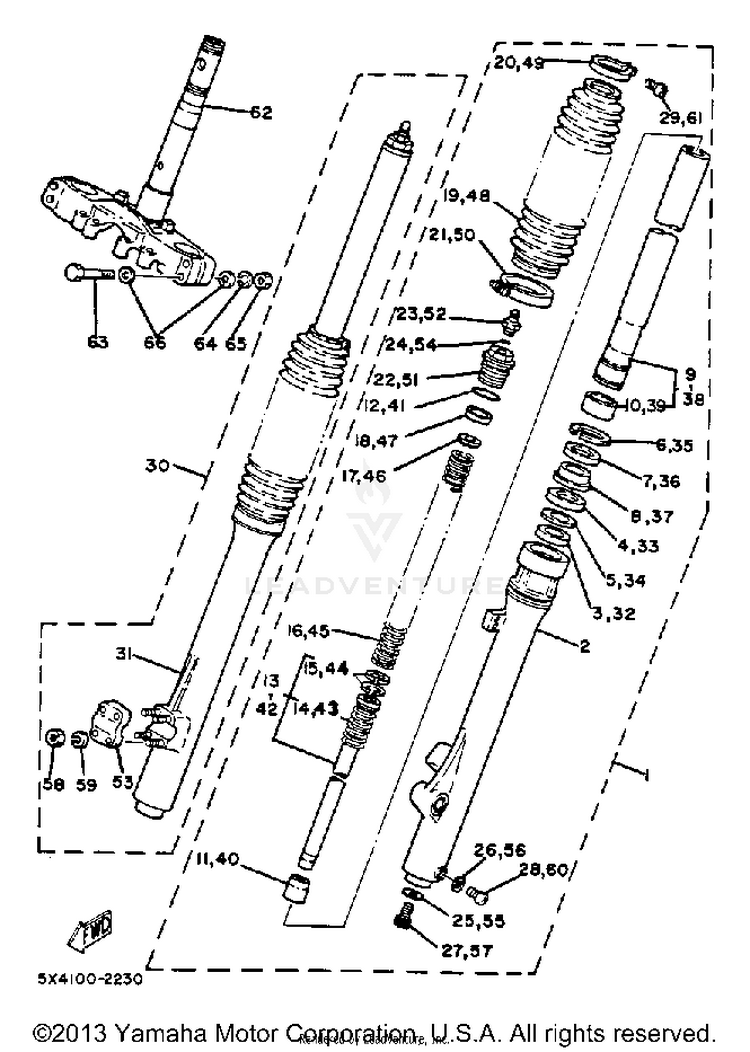 Front Fork Schematic