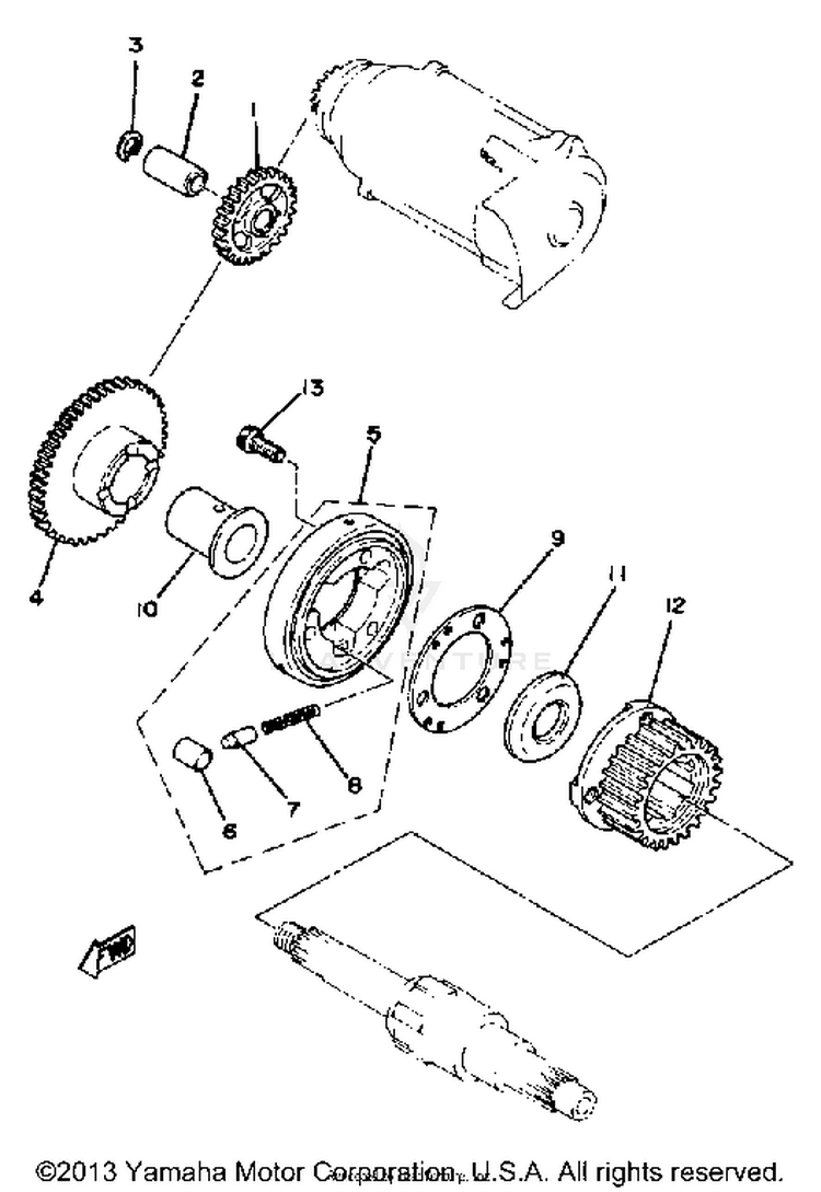 Starter Clutch Schematic