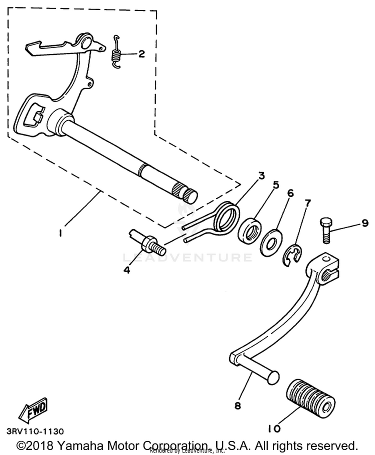 Shift Shaft Schematic